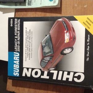 Chilton's Subaru legacy and Forester 2000-09 repair manual